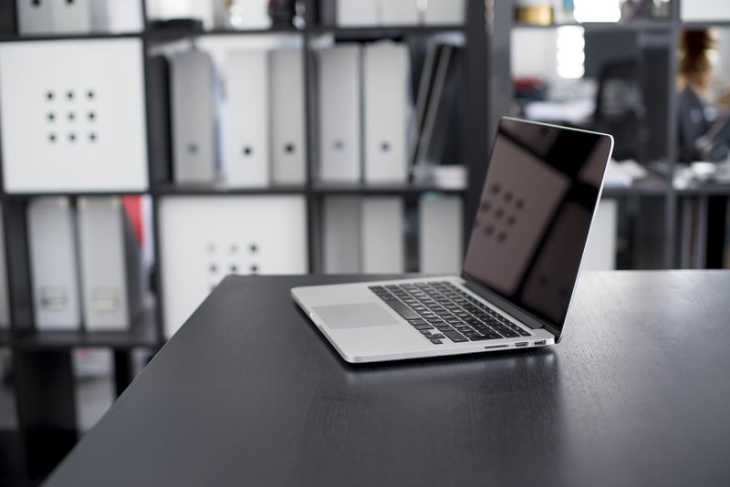 Digital Nomad working on laptop